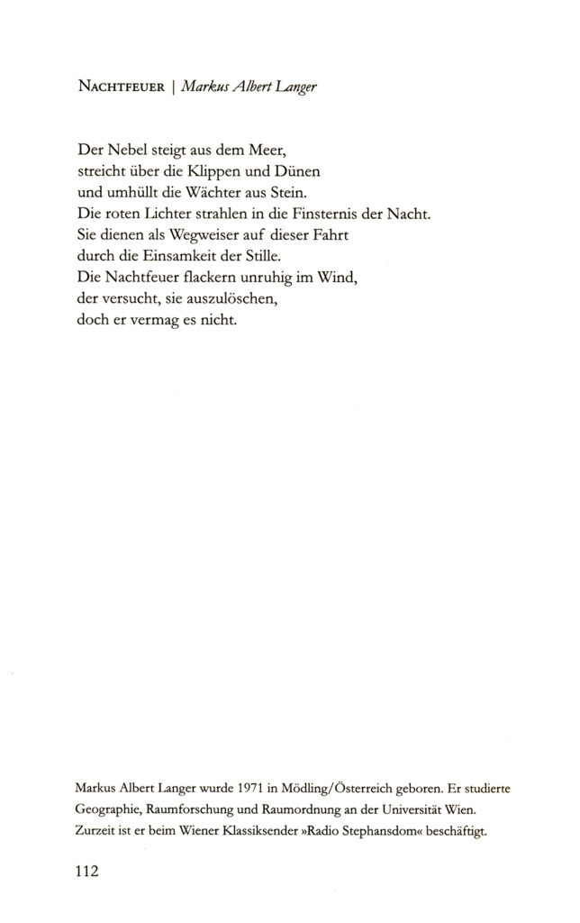 "Nachtfeuer" von Markus Albert Langer